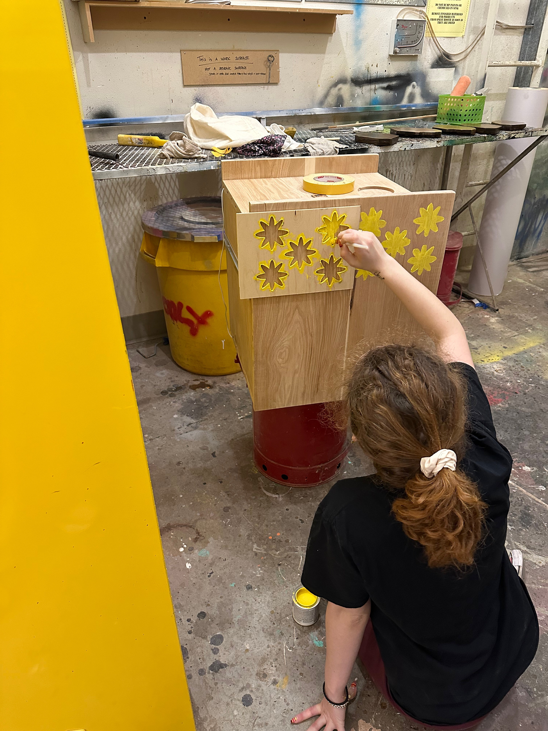 staining and painting pattern