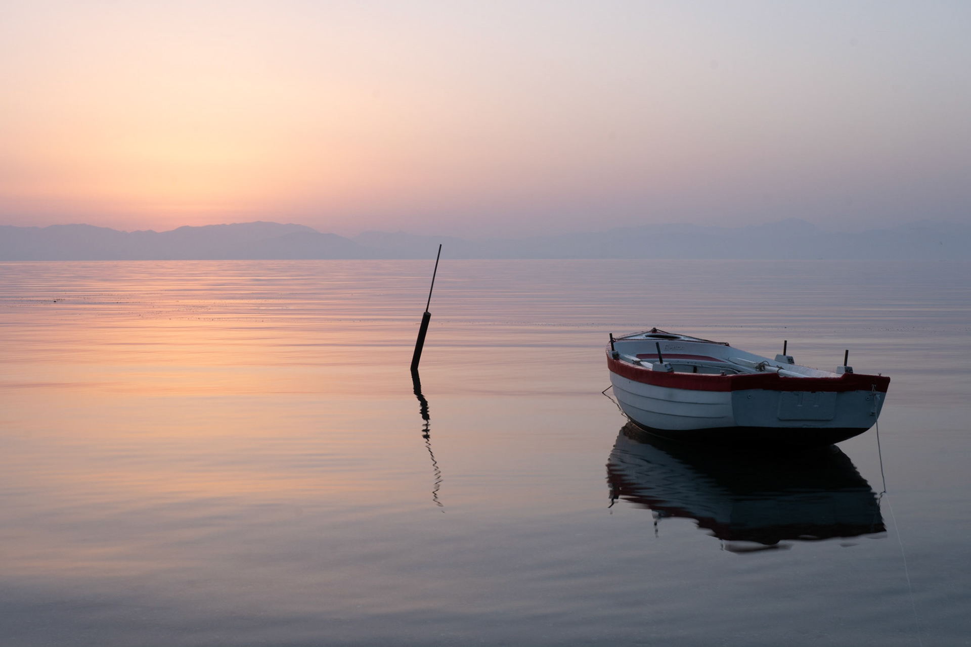 #sunrise #boat #corfu #sea #greece #pink #glow #warm #peaceful #serene