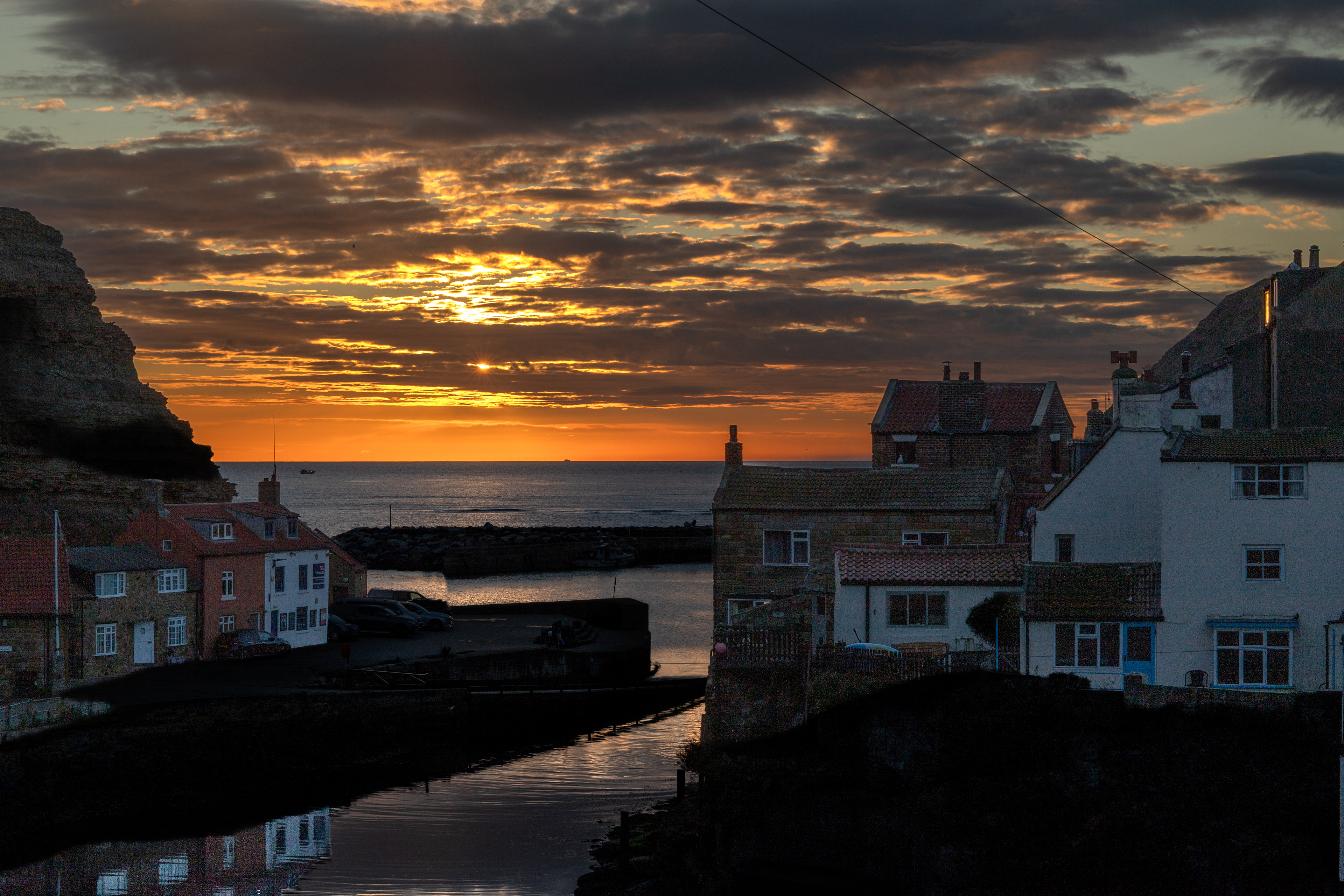 Staithes at sunrise