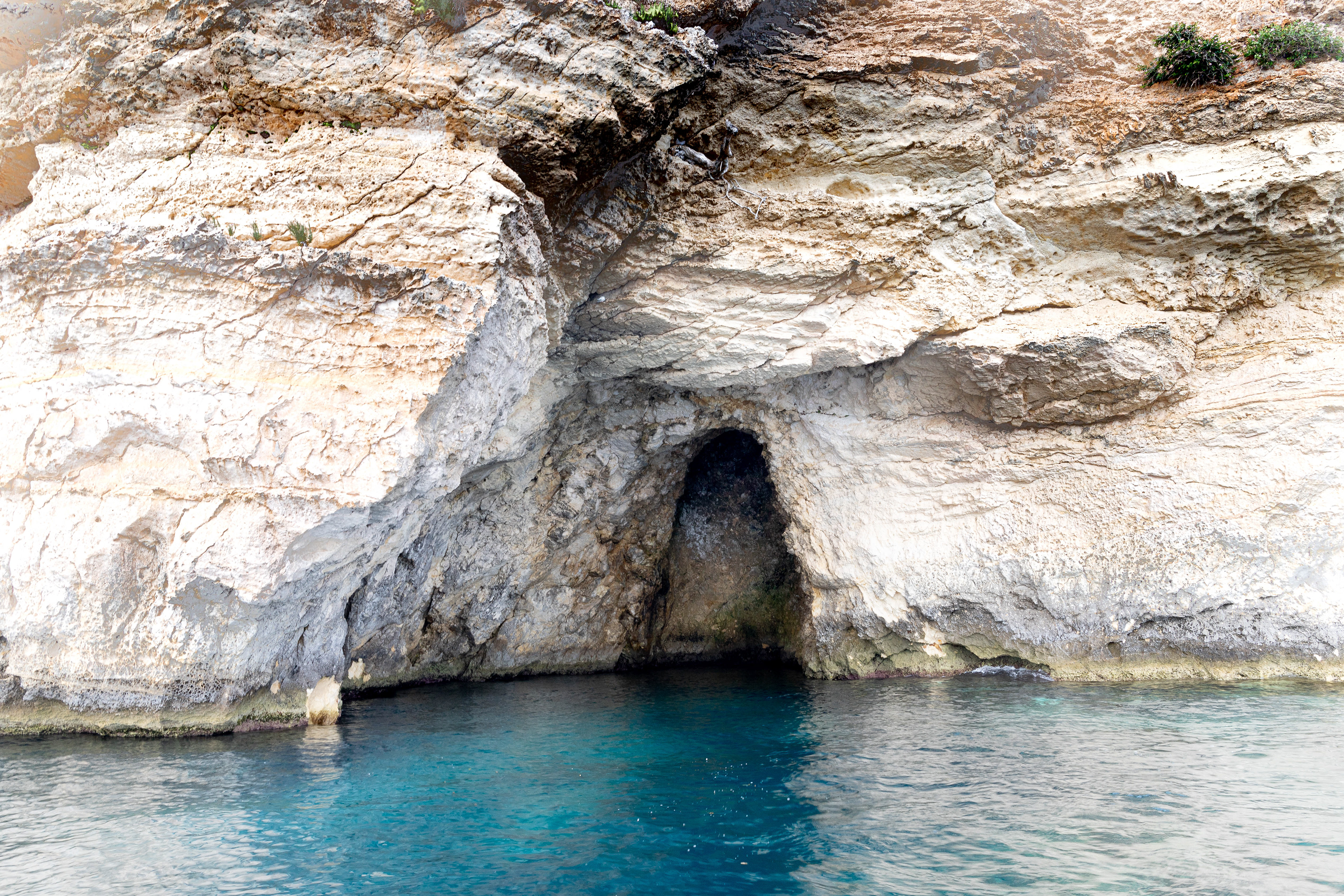 Limestone caves.