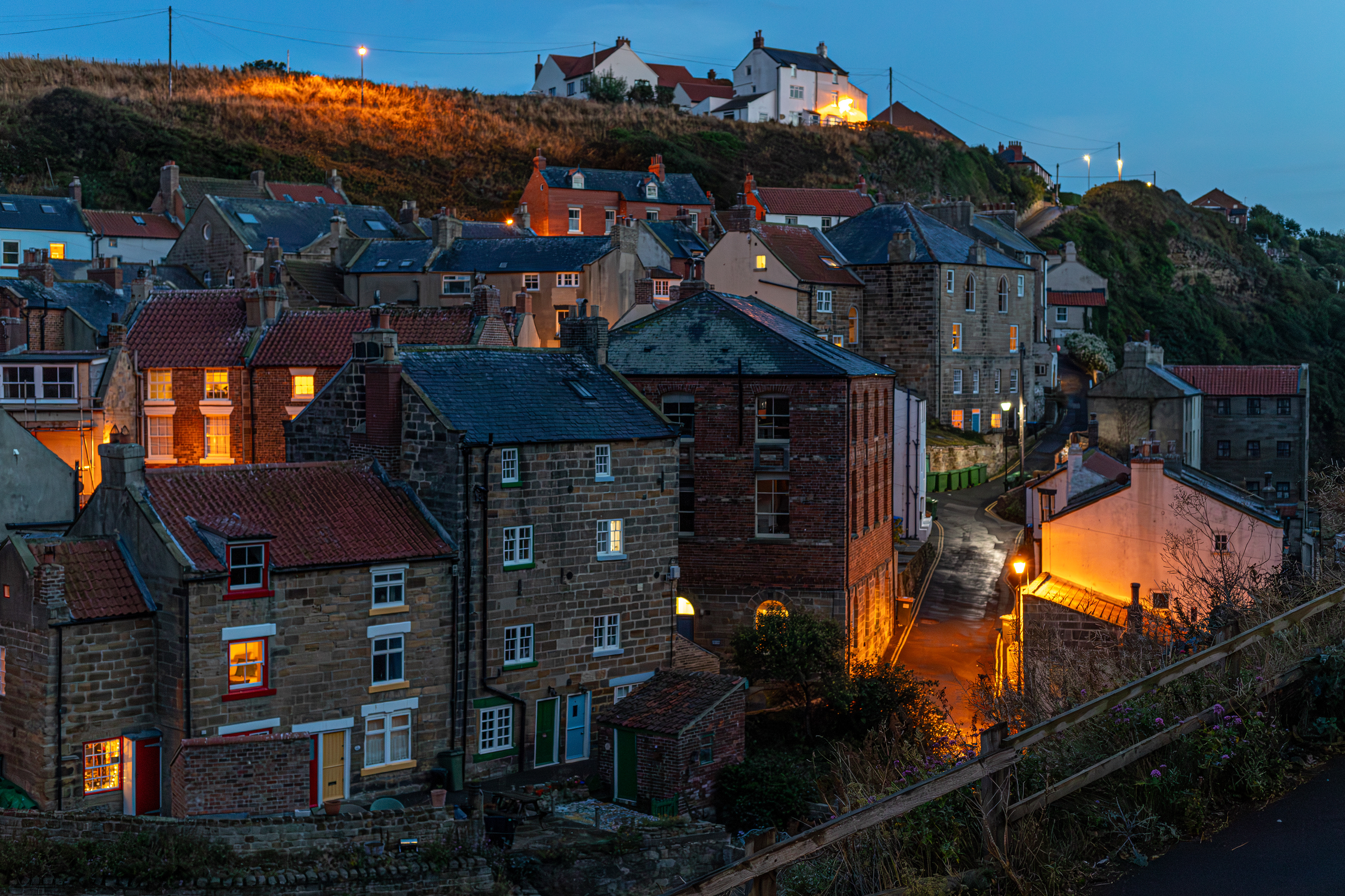 Staithes at night