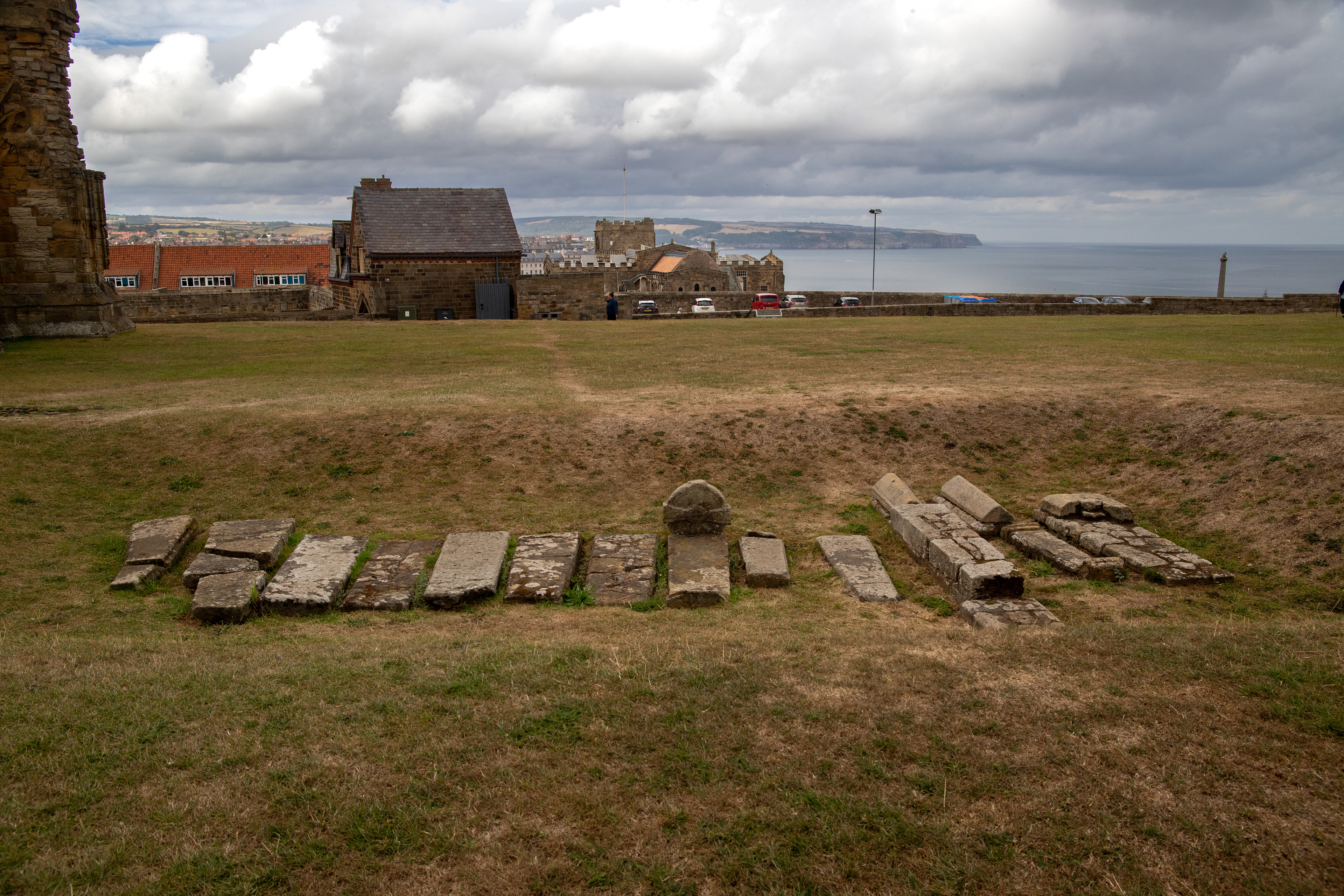 Graves of abbots past.