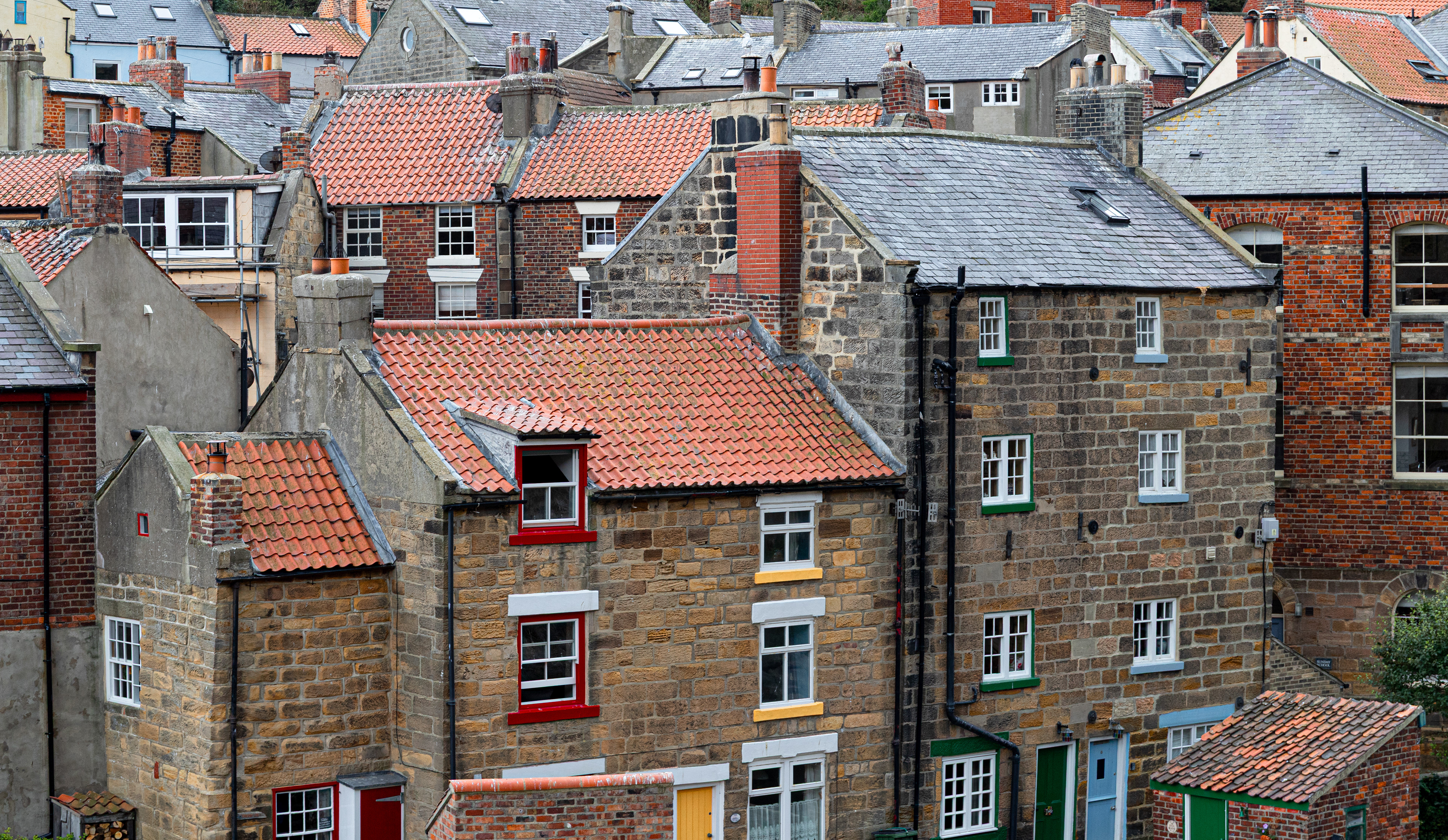 Staithes cottages.