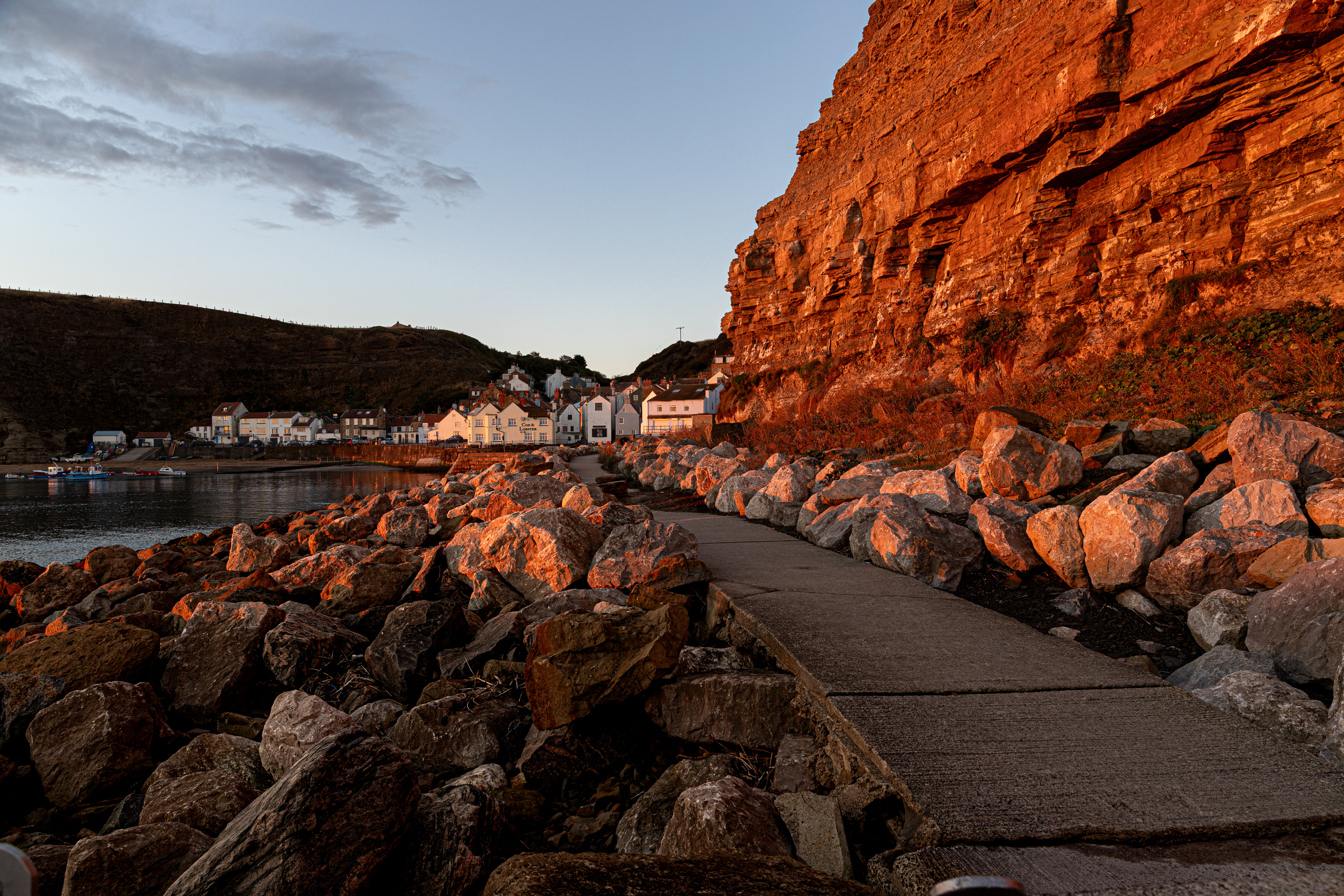Staithes at sunrise