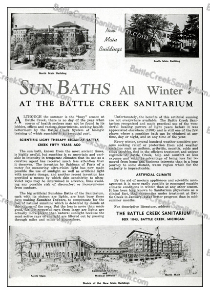 TI-203 Light Therapy at Battle Creek Sanitarium