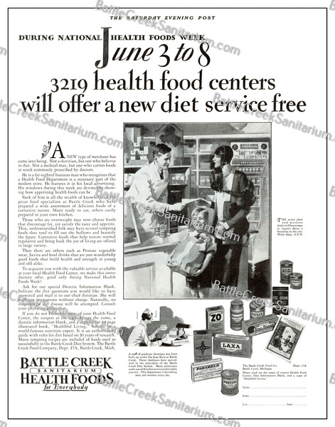 FOOD-58 Battle Creek Sanitarium