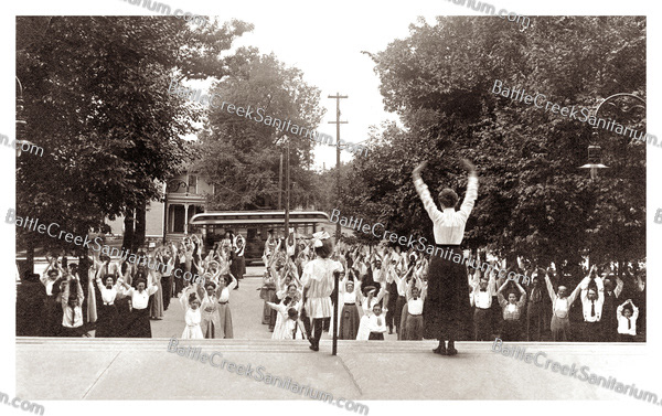 TO-26 Open-air exercises at Battle Creek Sanitarium