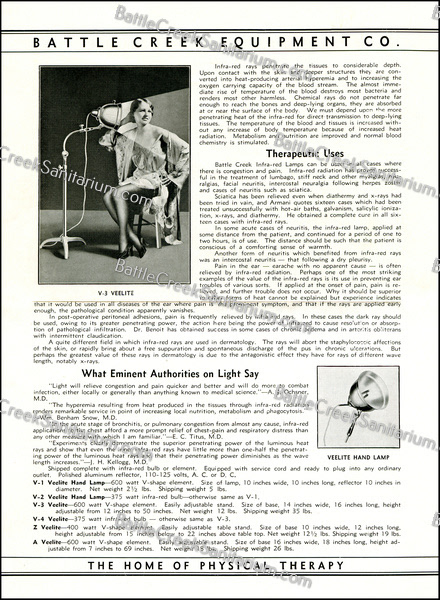 TI-171 Light Therapy at Battle Creek Sanitarium