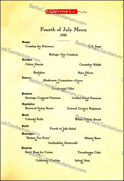 FOOD-174 Battle Creek Sanitarium