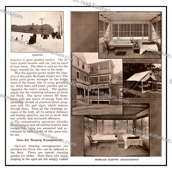 TO-81 Open-air sleeping at Battle Creek Sanitarium
