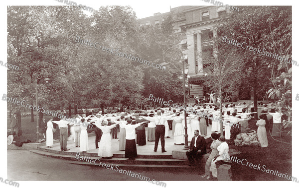 TO-31 Open-air exercises at Battle Creek Sanitarium