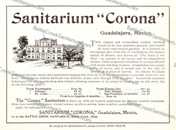 SS-84 Sanitarium Corona, Mexico