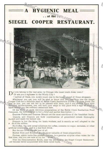 FOOD-159 Battle Creek Sanitarium
