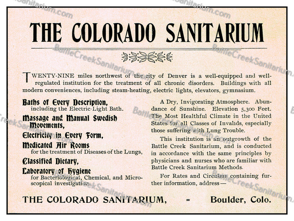 SS-7 Colorado Sanitarium