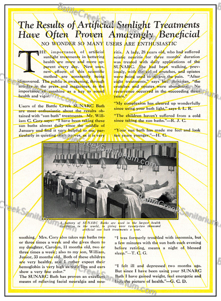 TI-231 Light Therapy at Battle Creek Sanitarium