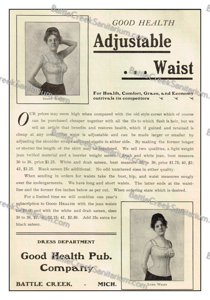 Misc-42 Dress reform Battle Creek Sanitarium