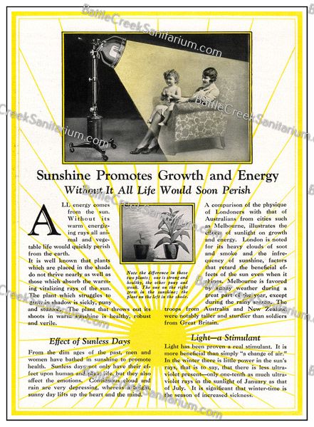 TI-223 Light Therapy at Battle Creek Sanitarium