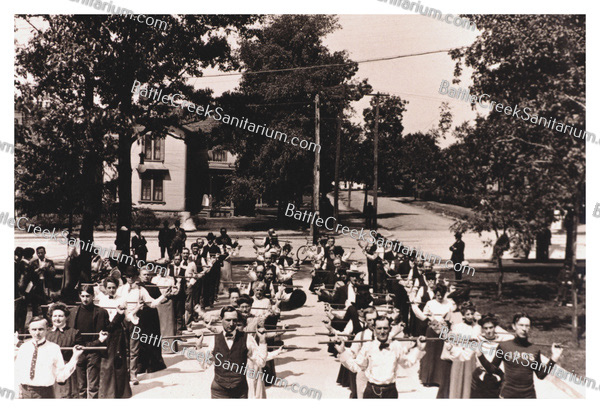 TO-28 Open-air exercises at Battle Creek Sanitarium