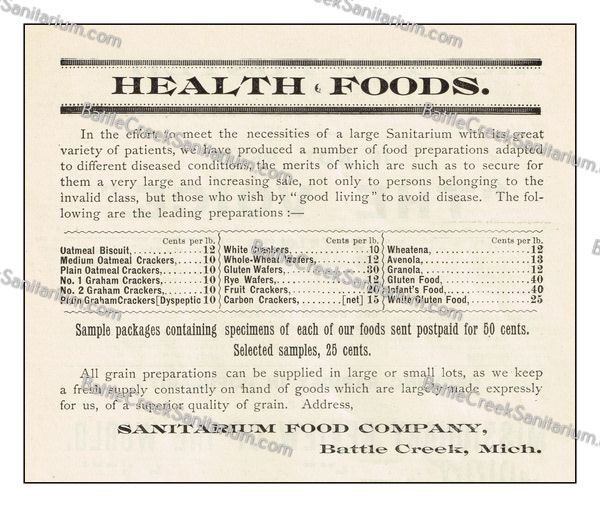 FOOD-57 Battle Creek Sanitarium
