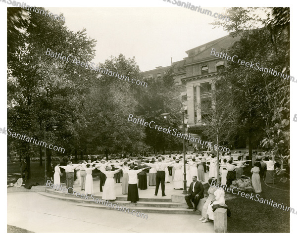 TO-32 Open-air exercises at Battle Creek Sanitarium