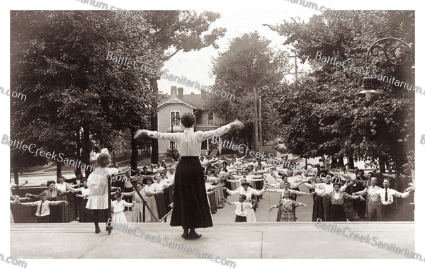 TO-27 Open-air exercises at Battle Creek Sanitarium