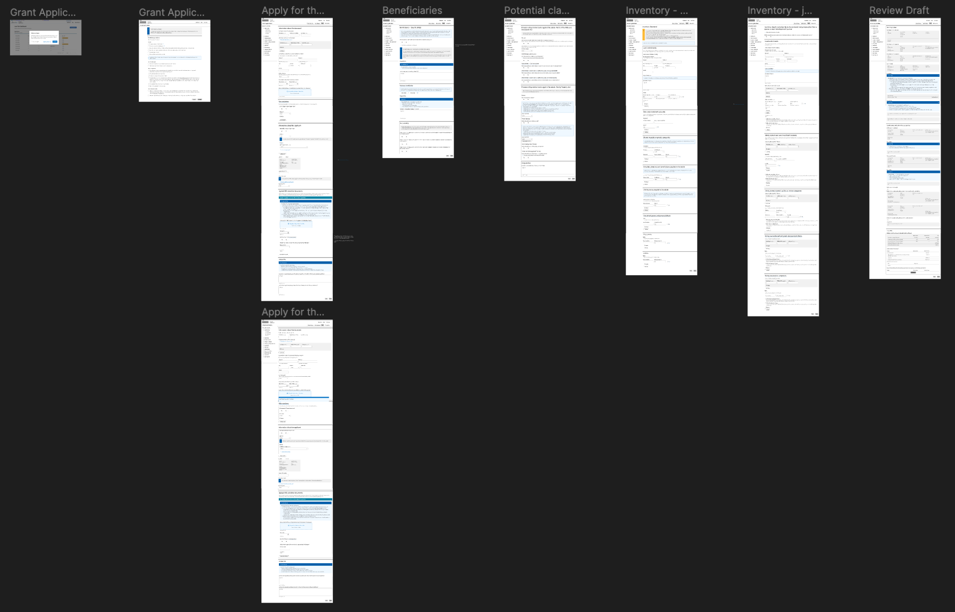 Mid-fidelity wireframes - V2