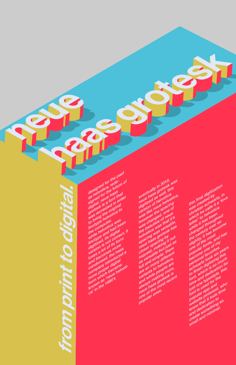 Neue Haas Grotesk Font Poster