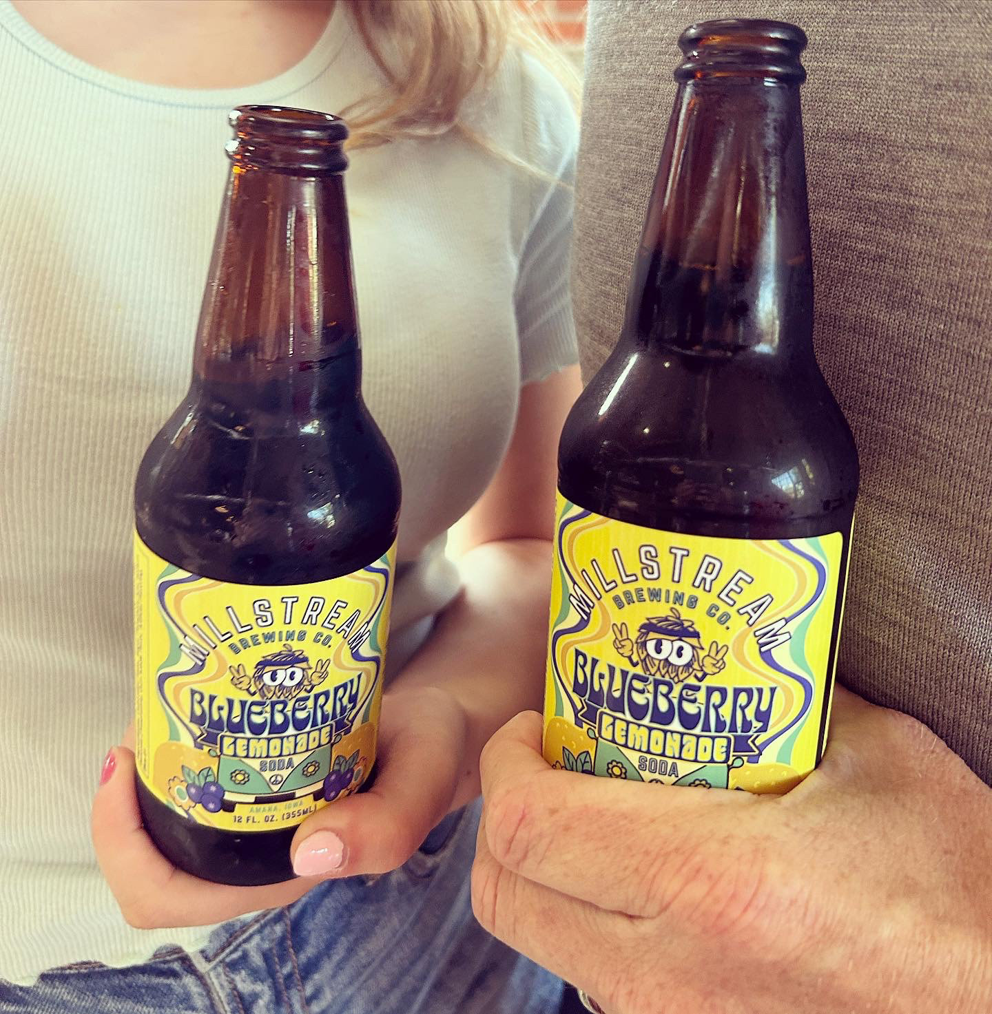 Label Design for Millstream Brewing Co. Soda line