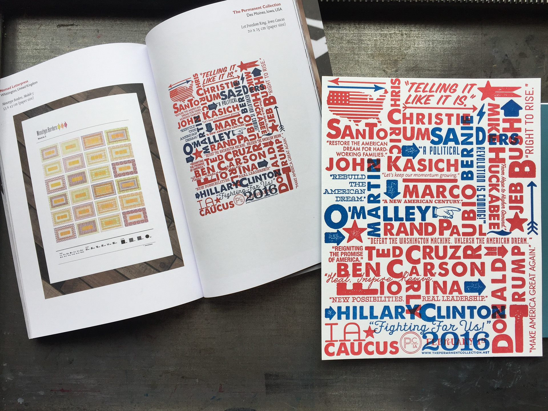 Iowa Caucus Print, 2016