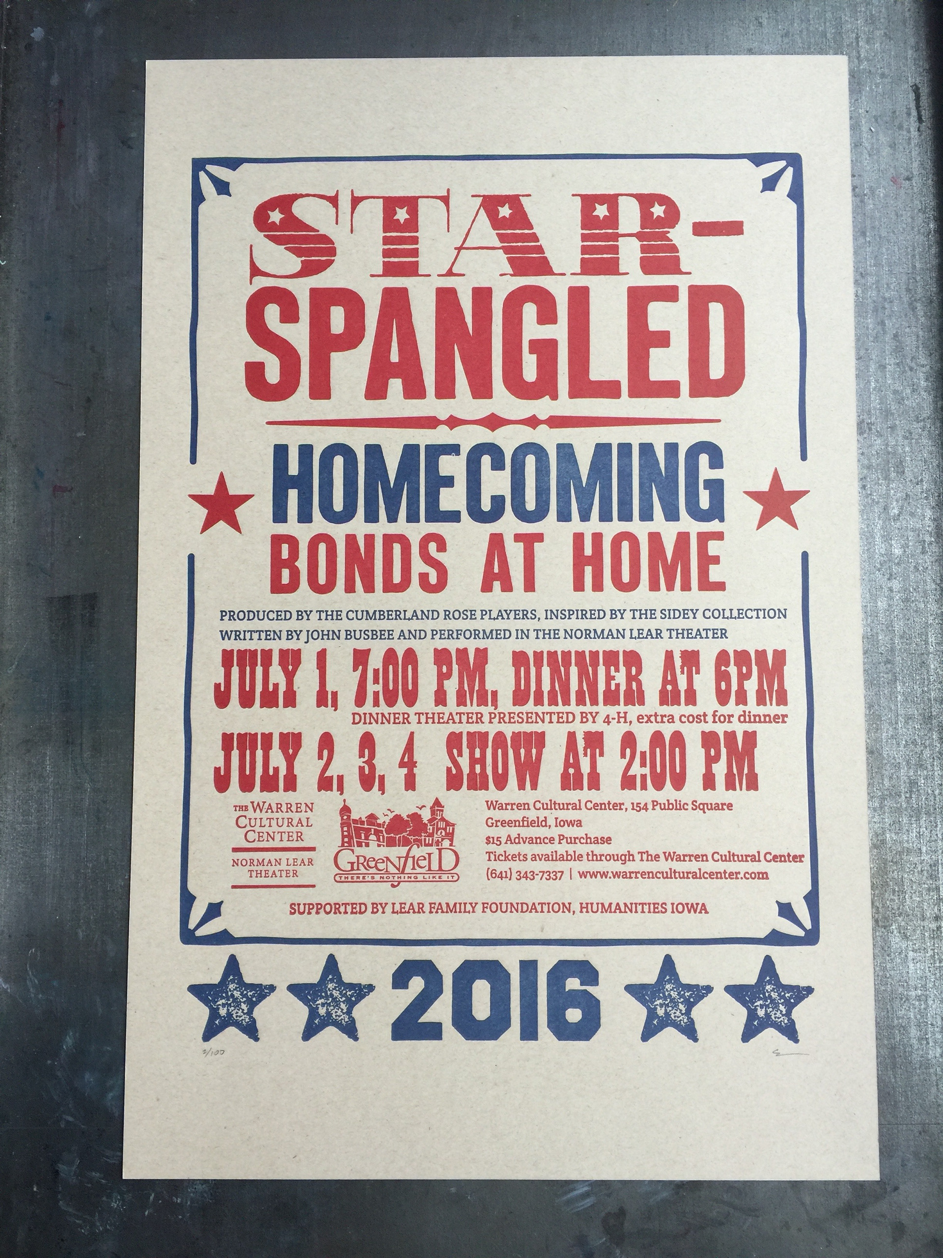 Star-Spangled Homecoming, Bonds at Home, Theater Poster