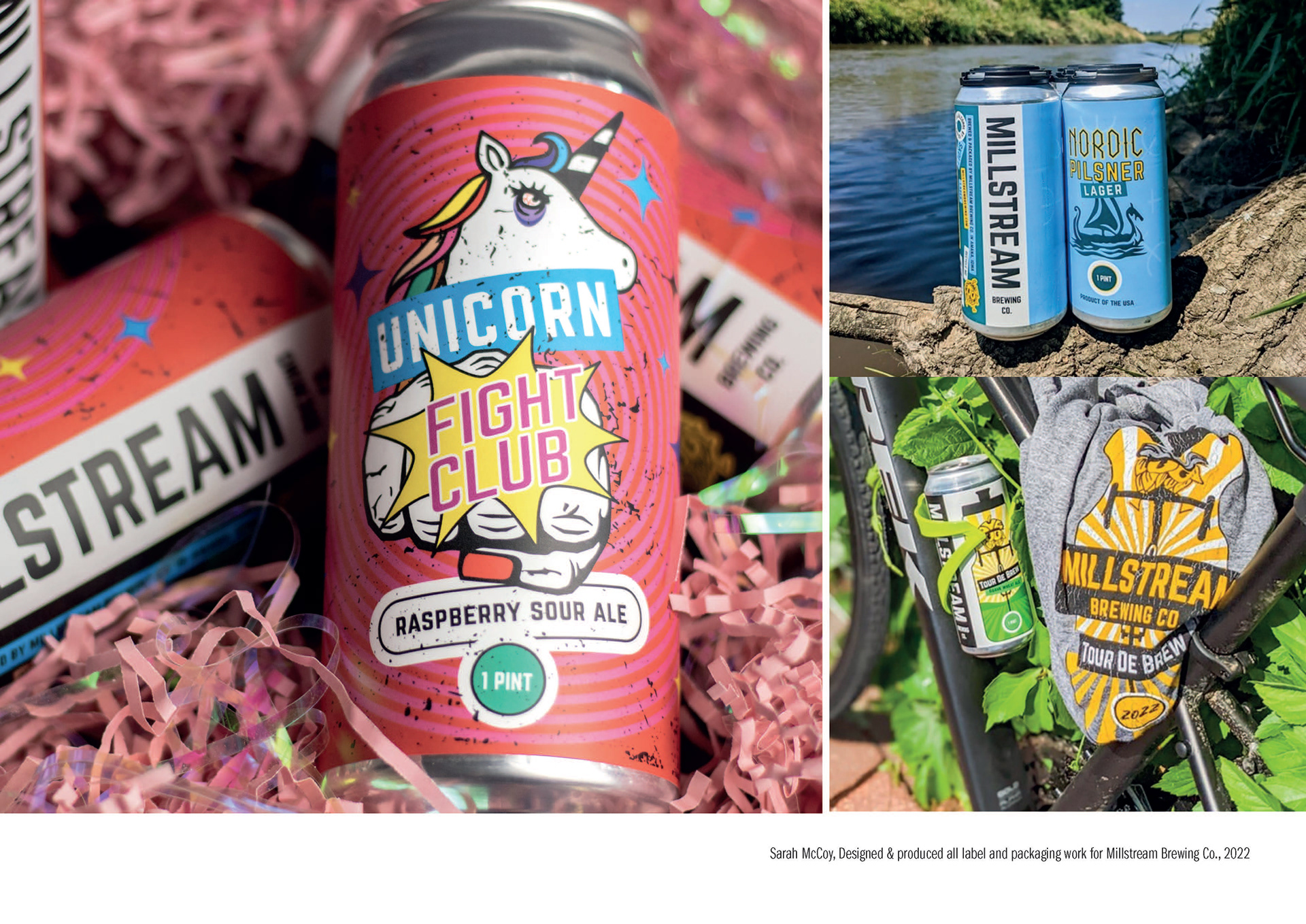 Packaging and Merchandise for Millstream Brewing Co., 818