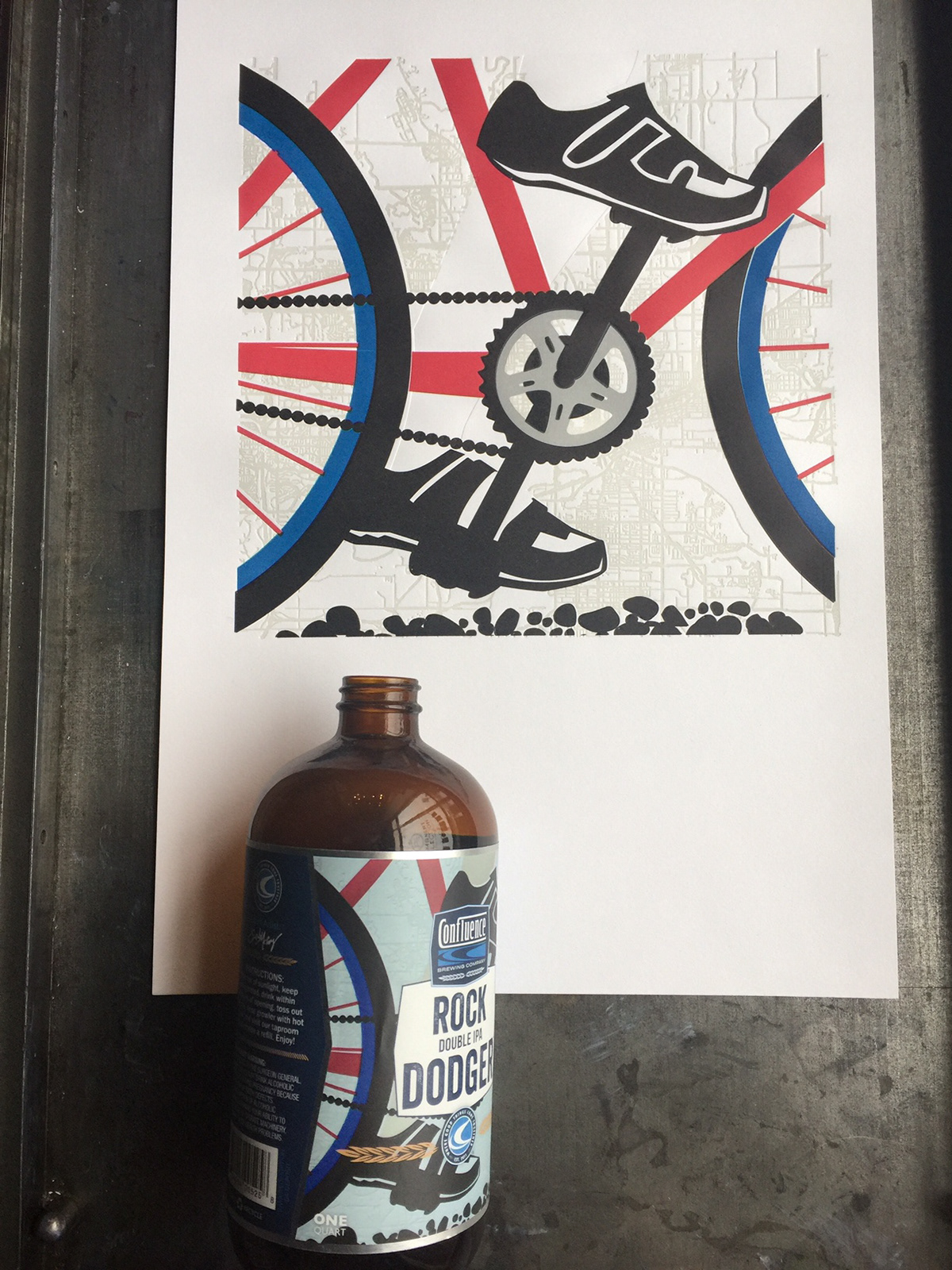 Custom illustration for Confluence Brewery