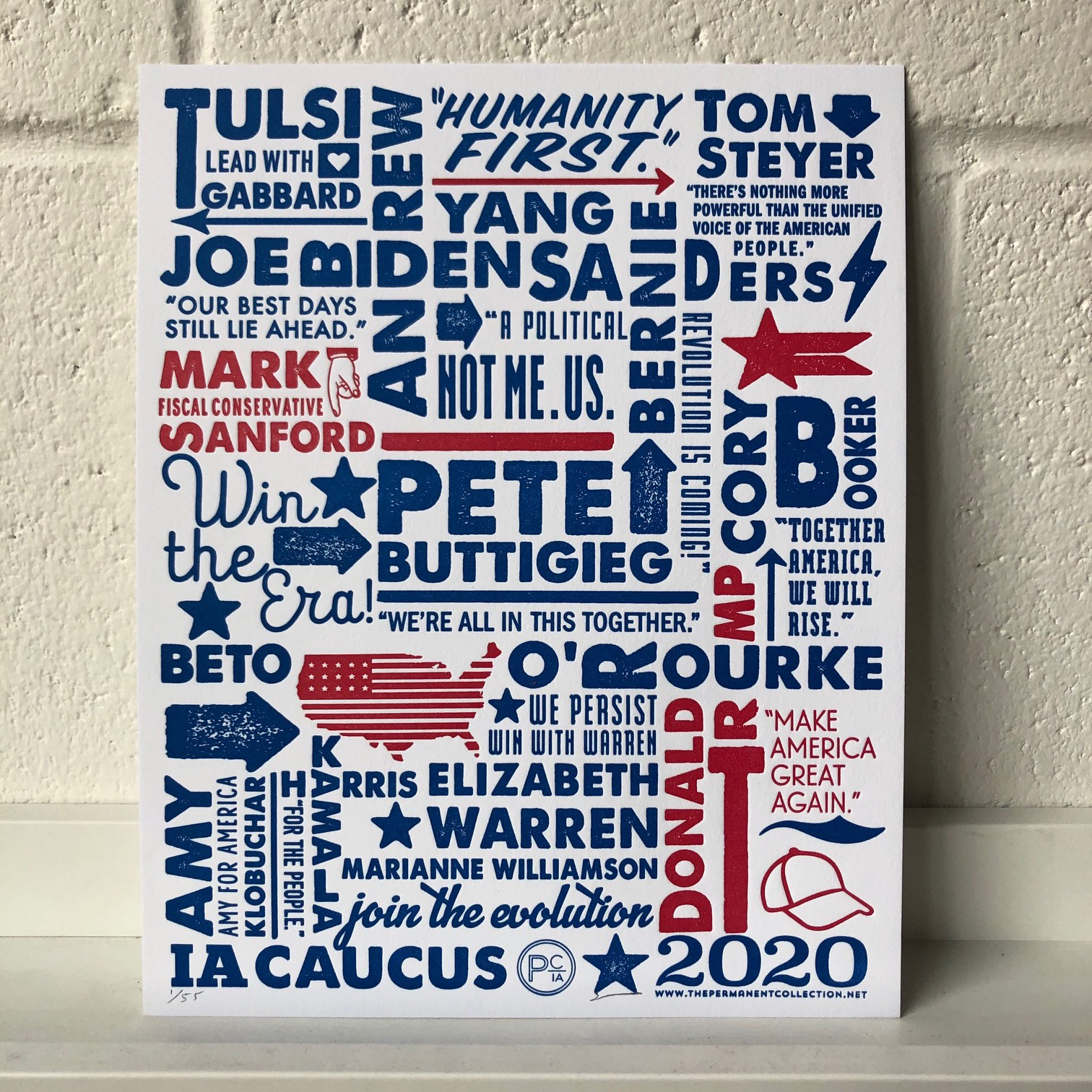 Iowa Caucus Print, 2020