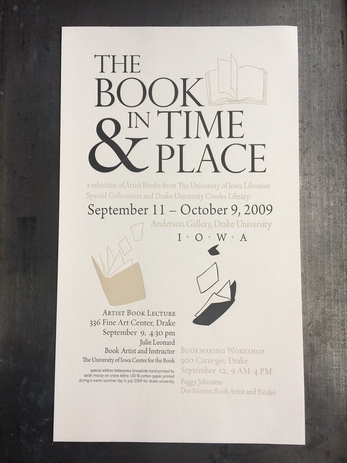 Book in Time and Place Exhibition Poster