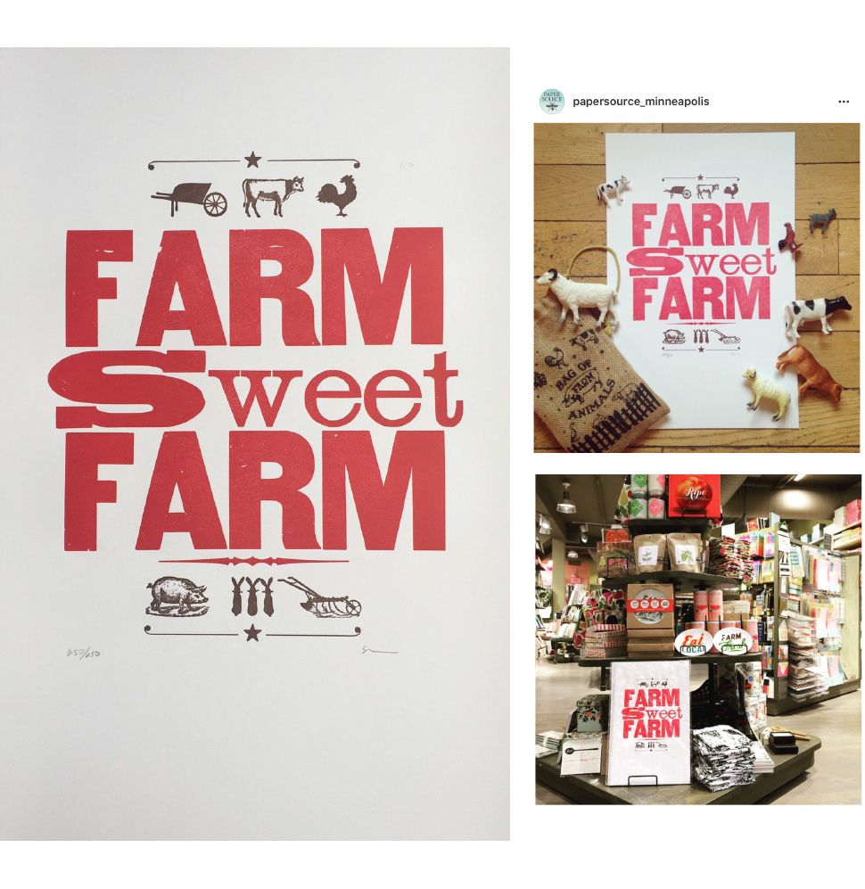 11x17 Farm Sweet Farm, PaperSource wholesale