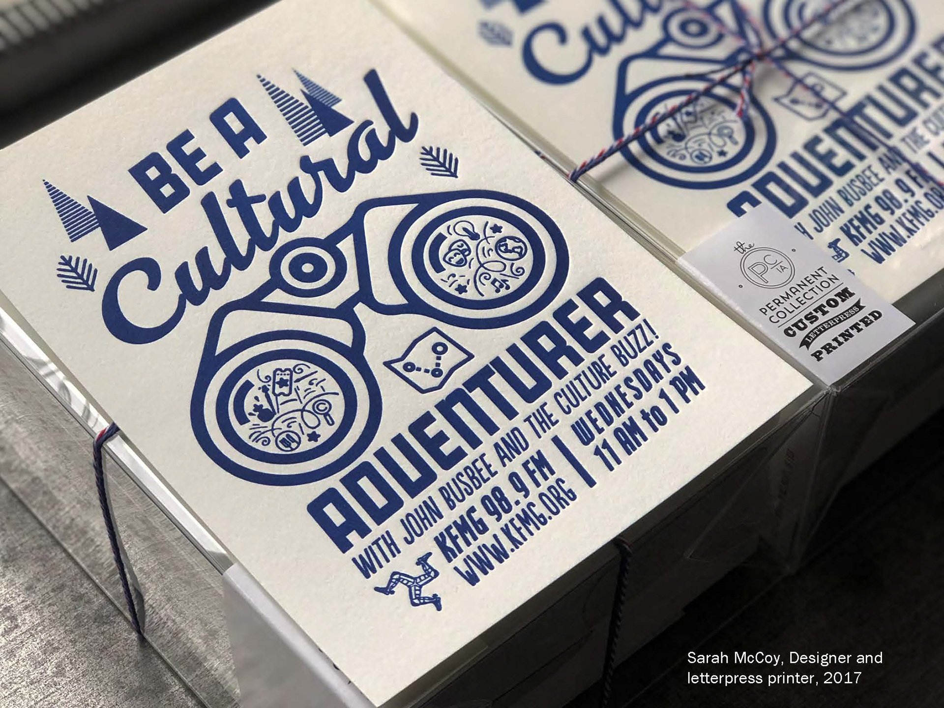 2018, Letterpress Postcards for KFMG's John Busbee