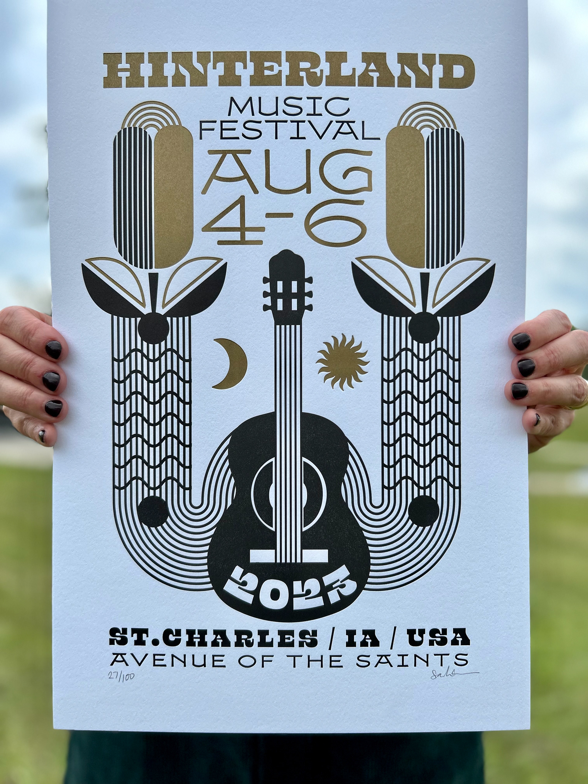 Hinterland 2023 Limited edition poster, Awarding winning Poster for ADAI 2024