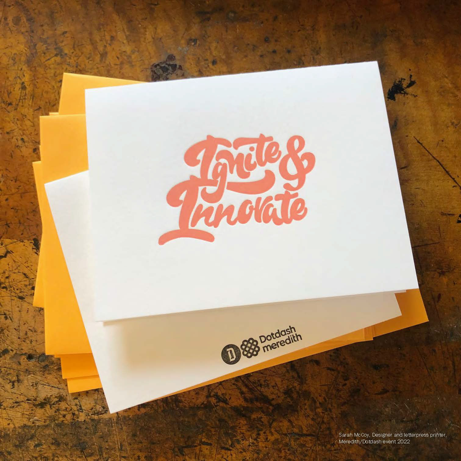 Custom Stationery sets of 10 x 45 sets for event attendees