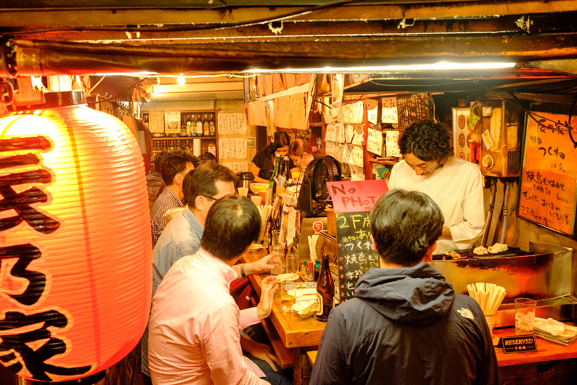 Yakitori Alley, Shinjuku — where smoke, laughter, and lantern light fill the air late into the night.