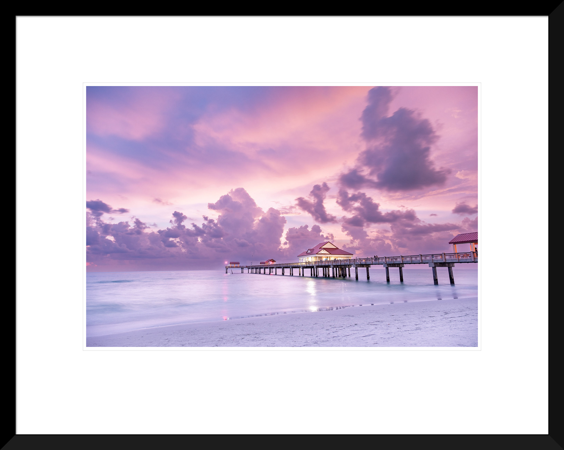 Pier 60 in Sunset (framed example)