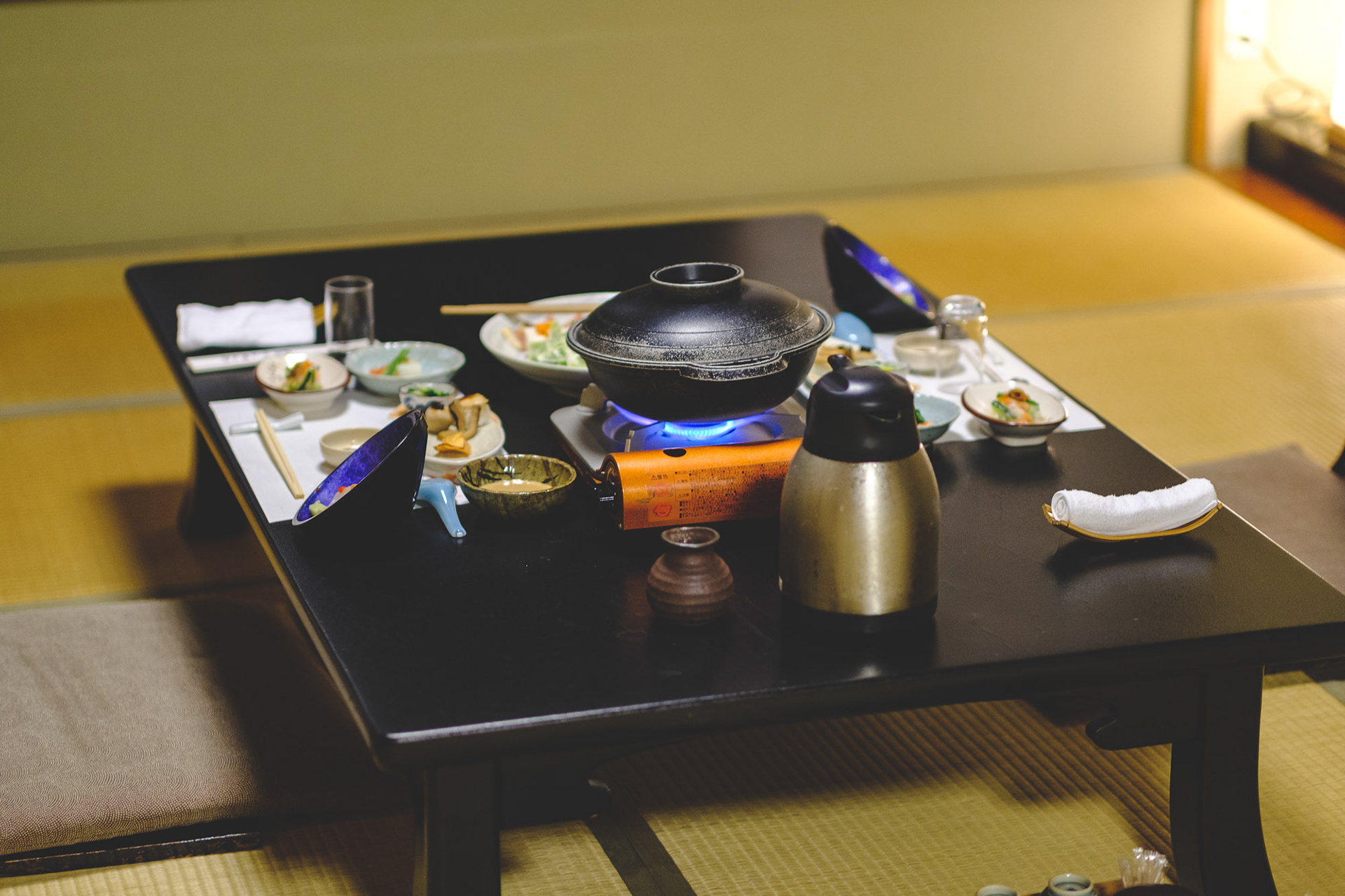 Kaiseki, served in quiet sequence at a low table on tatami, each dish arriving as if someone truly cared about the details.