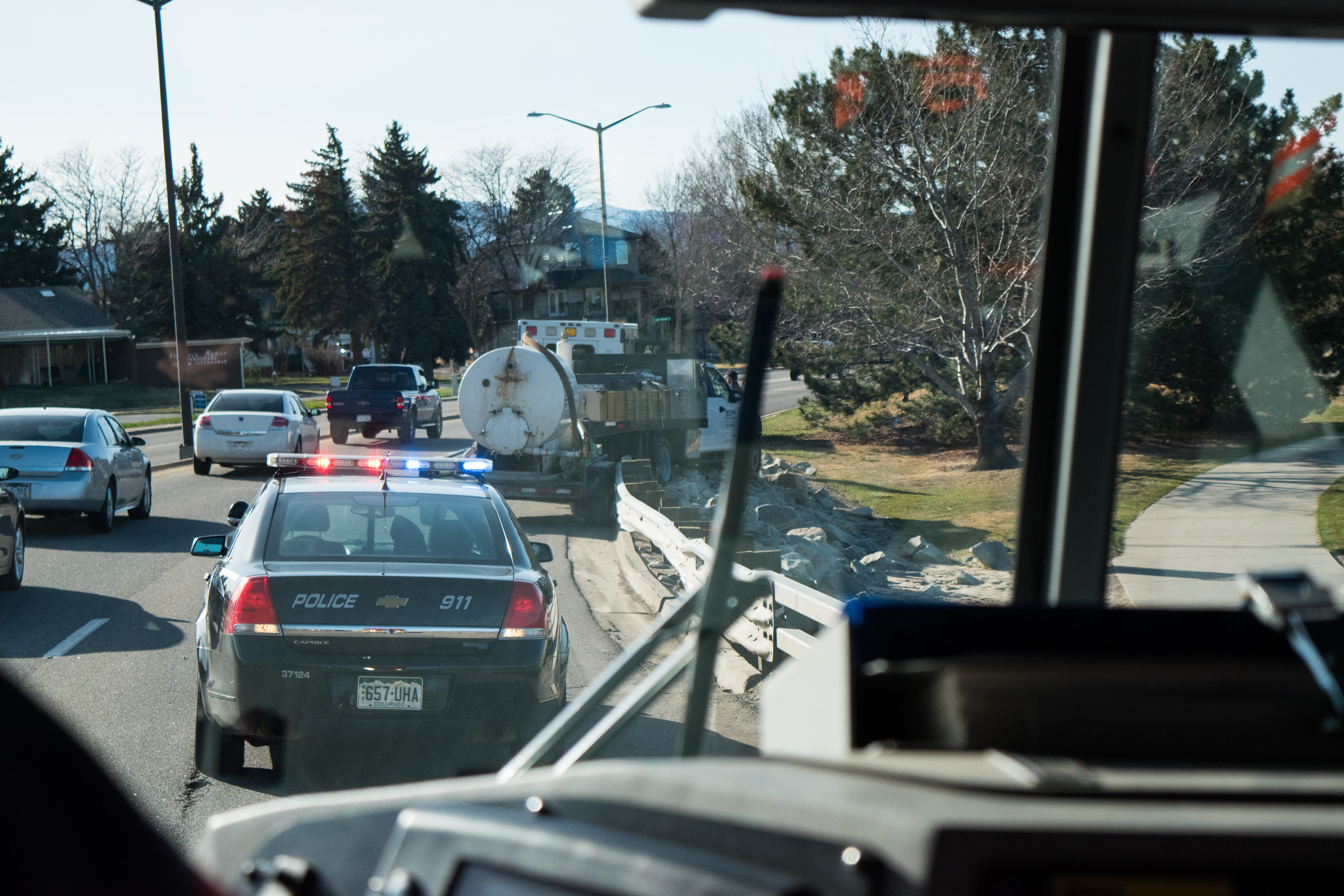 Engine 1 responds to a car accident, April 3, 2018.