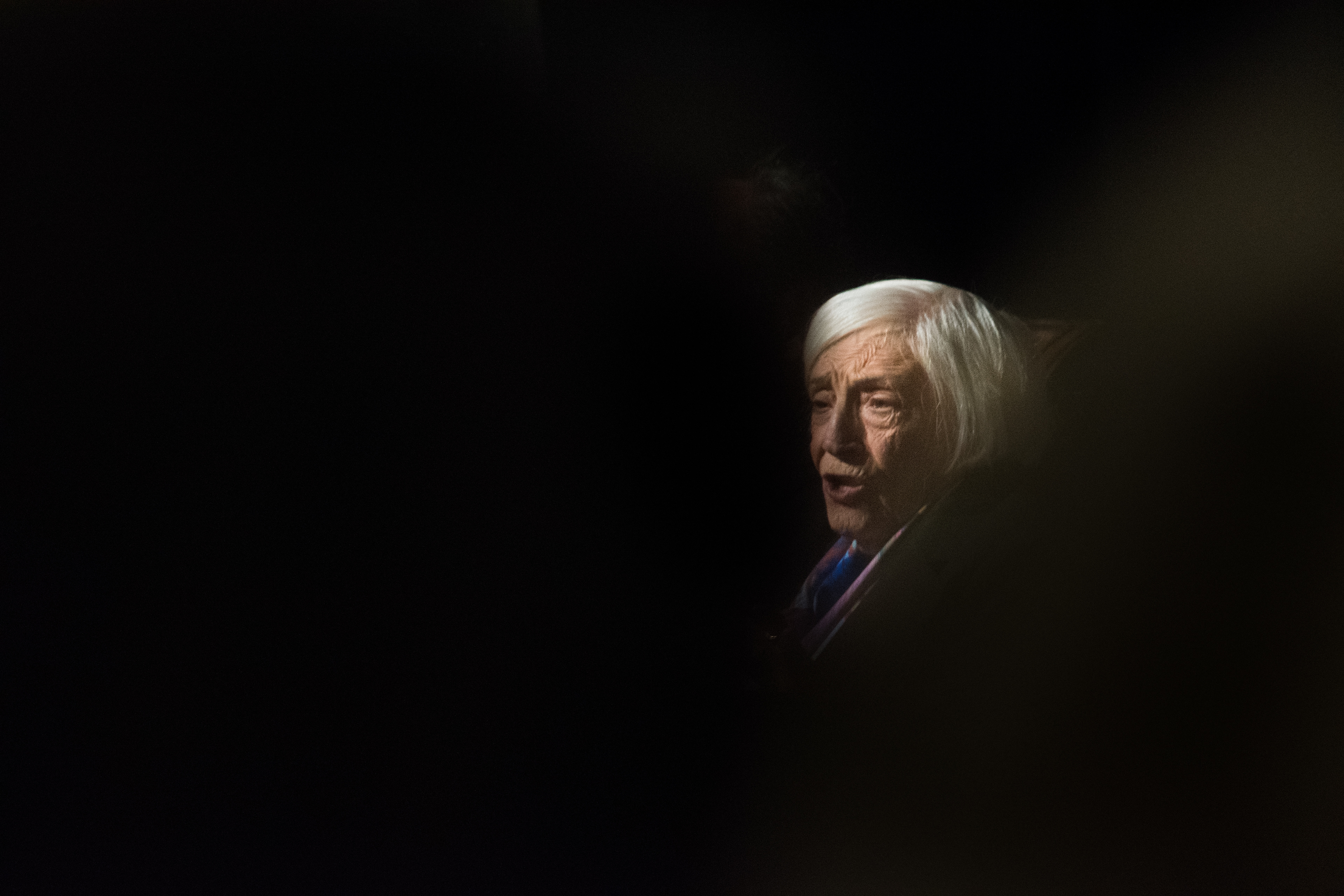 Marthe Cohn shares her experience as a Jewish-French spy during WWII for Holocaust Rememberance Week in the Lory Student Center Ballrooms, Feb. 21, 2018.