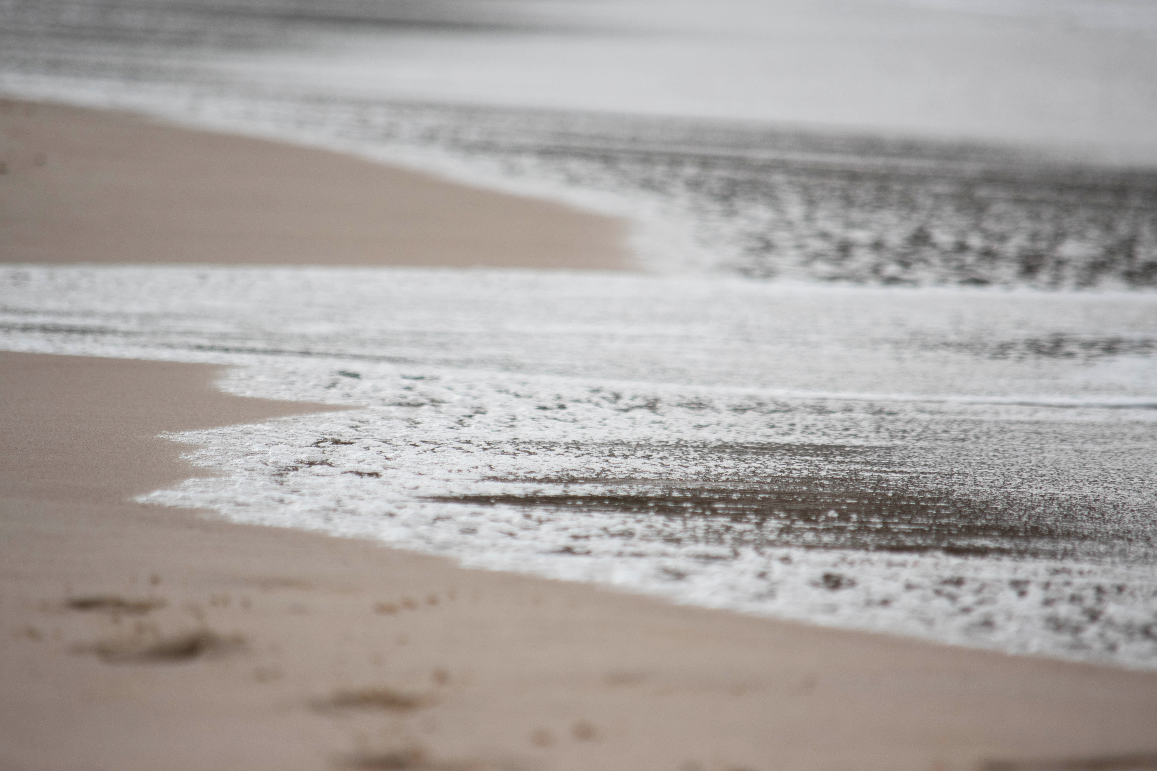 The retreating tide at Maroubra Beach, June 15, 2019.