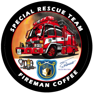 特別救助隊　イラスト　FIREMANCOFFEE 東京消防庁