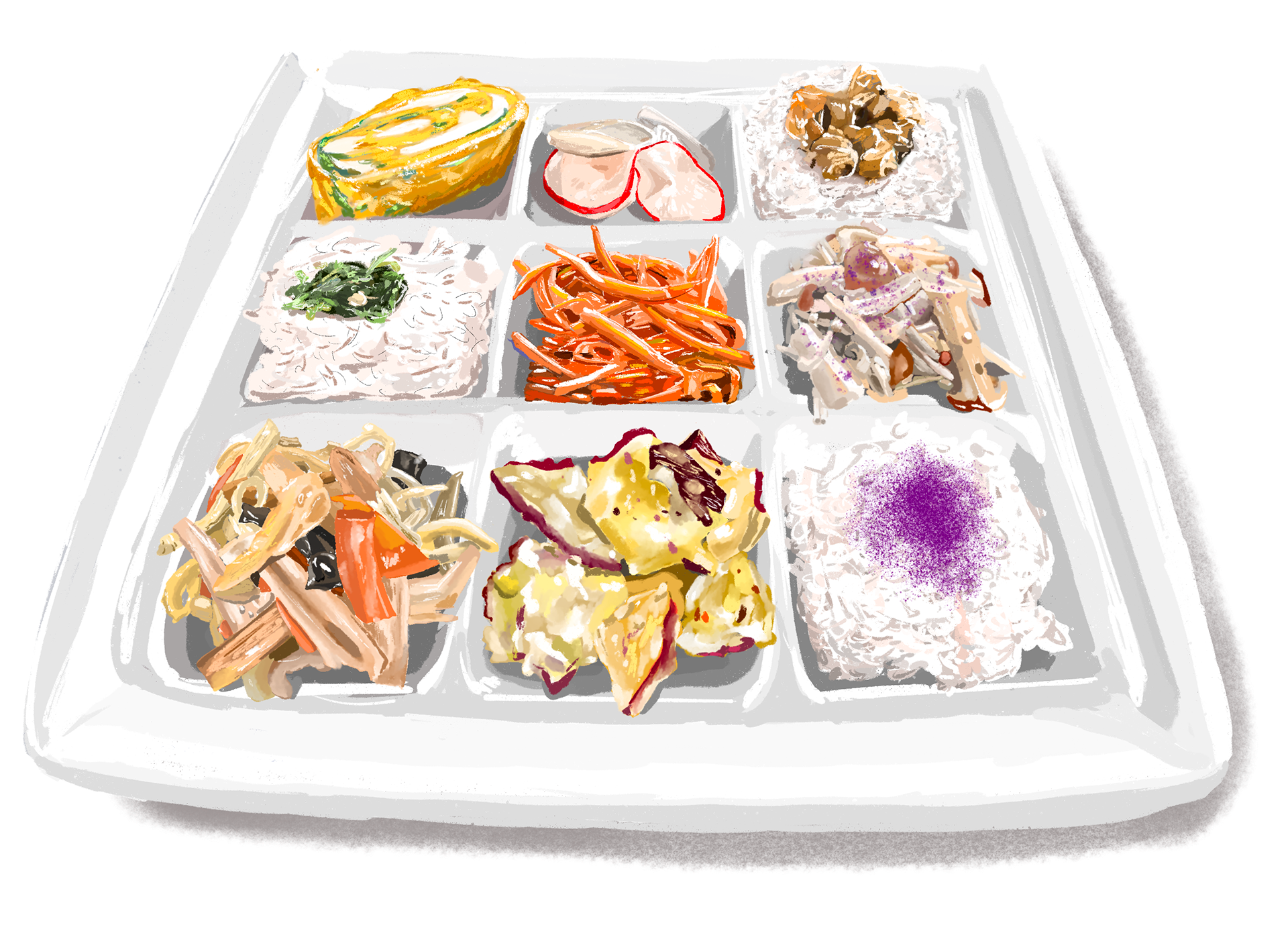 お弁当　イラスト
