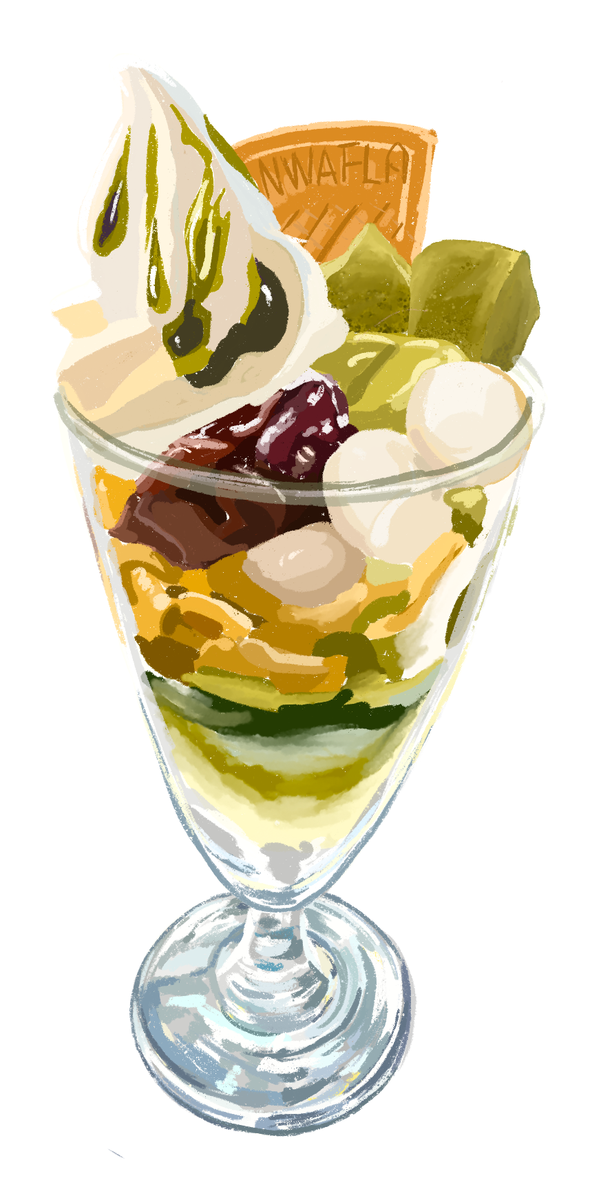 パフェ　イラスト