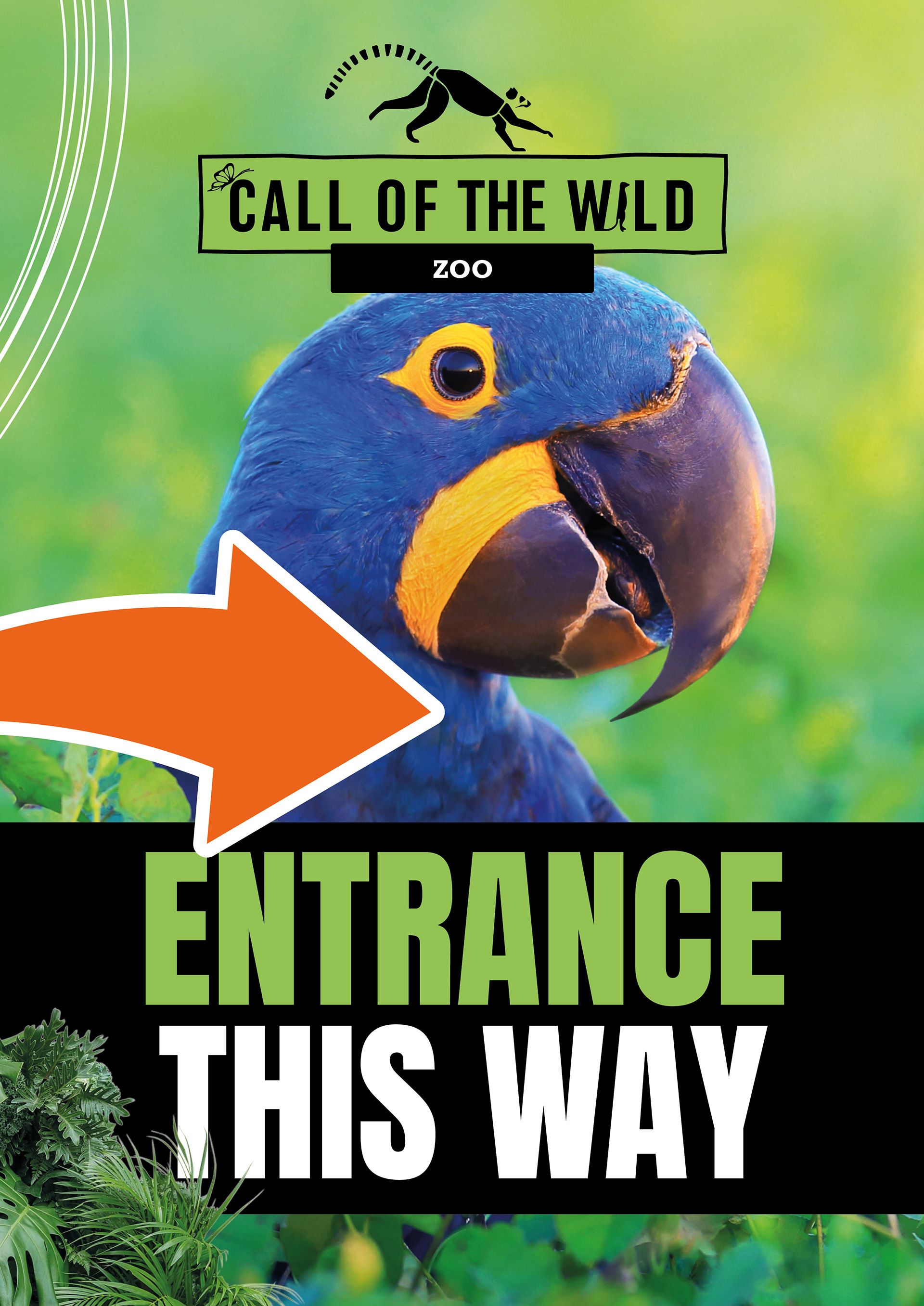 Entrance A0 sign