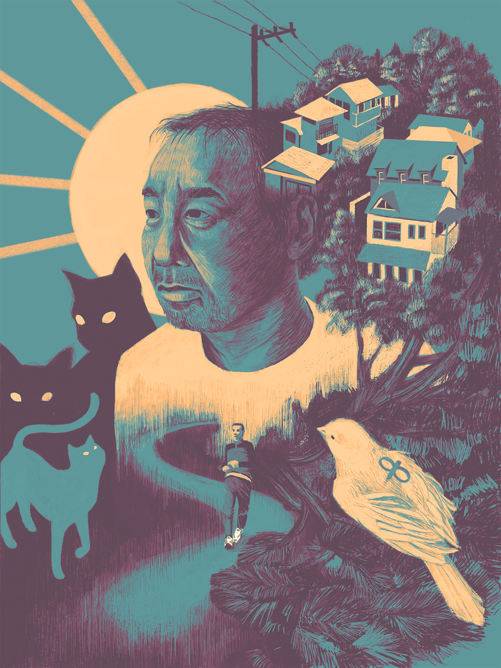 Haruki Murakami cat  Haruki murakami, Murakami, Cat people