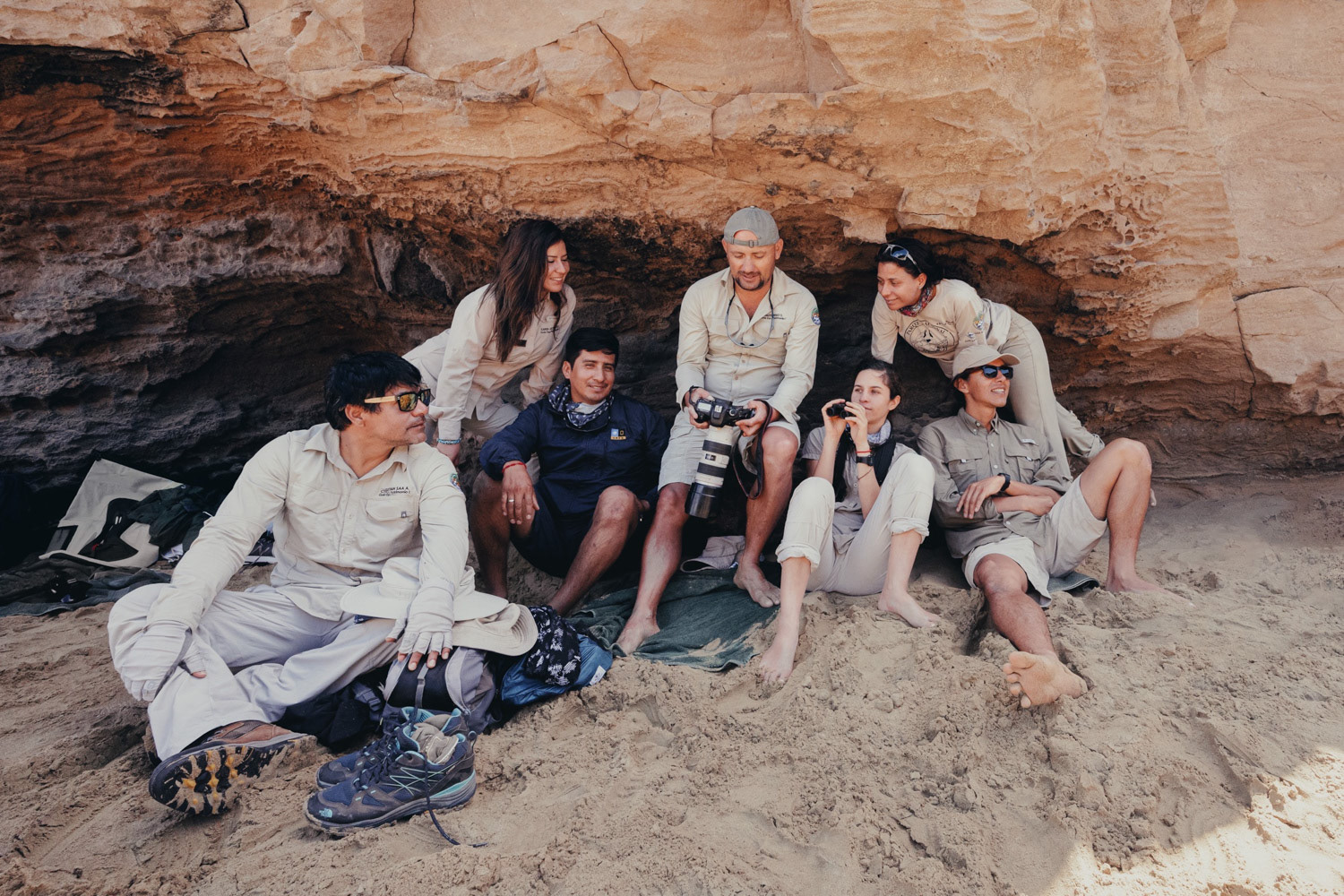 Naturalists from the Galapagos photo by Joshua Vela Fonseca